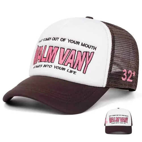 Baseball Hat Walm Vany Side Lipprint Embroidered Street