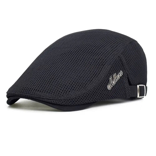 Spring Summer Breathable Mesh Newsboy Caps Men Woman