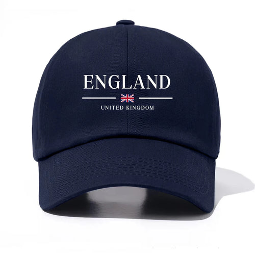 Fashion Casual England Print Baseball Cap Adult Child Minimalist Retro Style Casual Soft Adjustable Perfect As Gift Baseball Cap