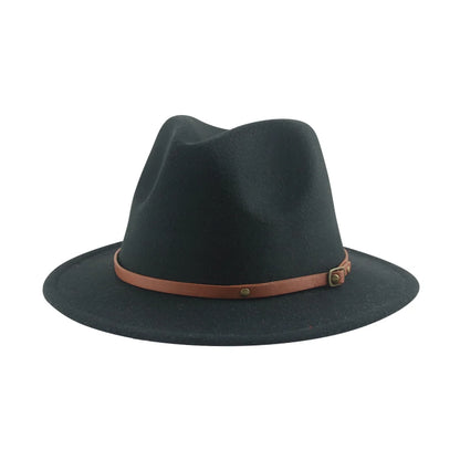 Hats For Women Kids Child Small 52cm Solid Belt Kids Fedora Formal Dress Wedding