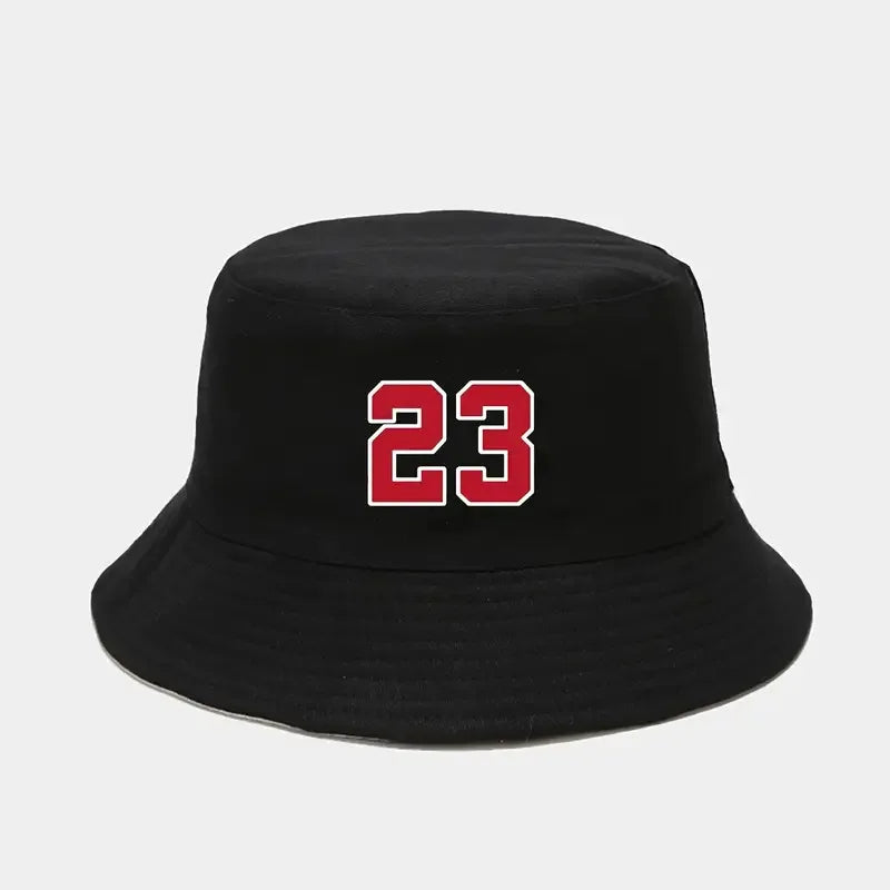 Number 23 Printed Bucket Hats Unisex Summer Beach Panama Hat