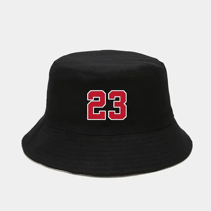 Number 23 Printed Bucket Hats Unisex Summer Beach Panama Hat