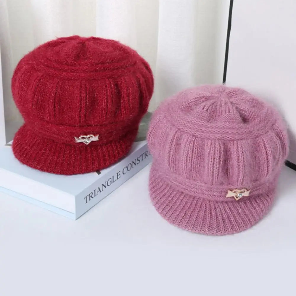 Knitted Knitted Hat Fashion Ear Guard Keep Warm Peaked Cap