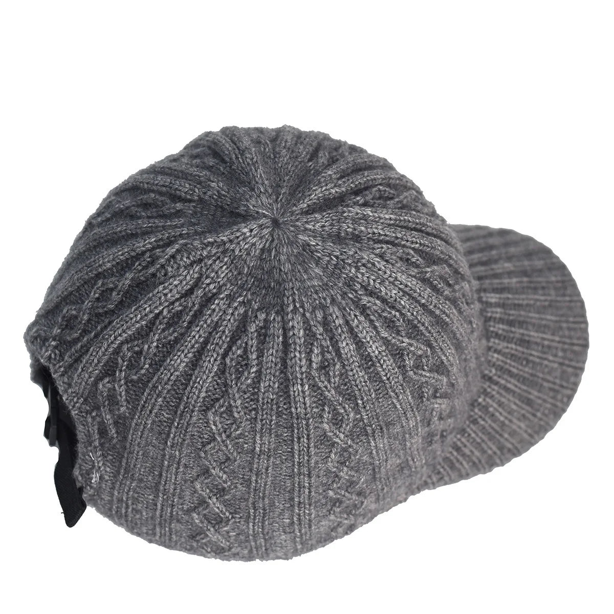 Autumn and Winter Knitted Wool Baseball Cap Korean Style Warm Solid Color Plain Duckbill Cap Versatile Fashionable