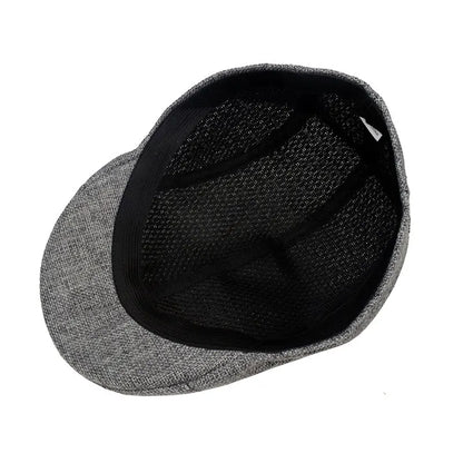 Men's Flat Cap Casual Beret Ivy Flat Forward Cap