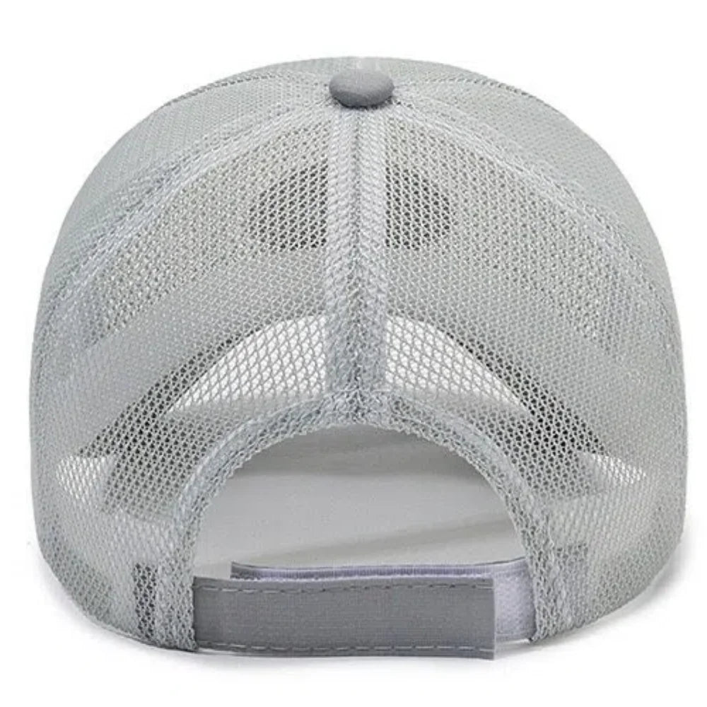 Unisex Long-Brim Mesh Baseball Cap For Men Female
