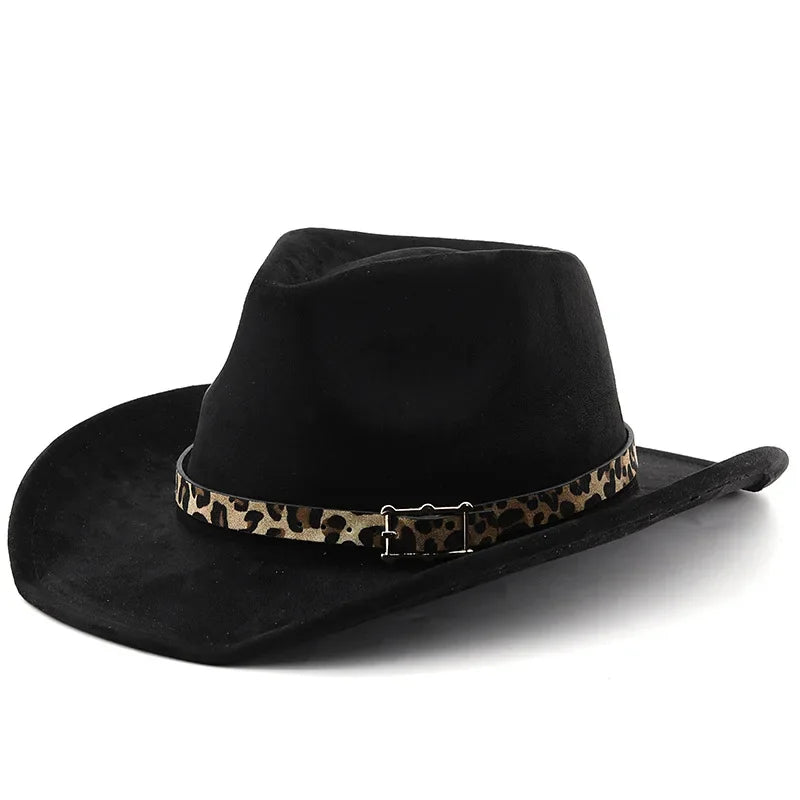 New Fedora Hats Suede Cap Western Cowboy Gift Hat