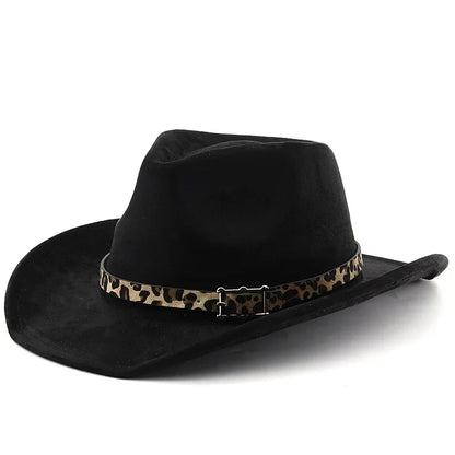New Fedora Hats Suede Cap Western Cowboy Gift Hat