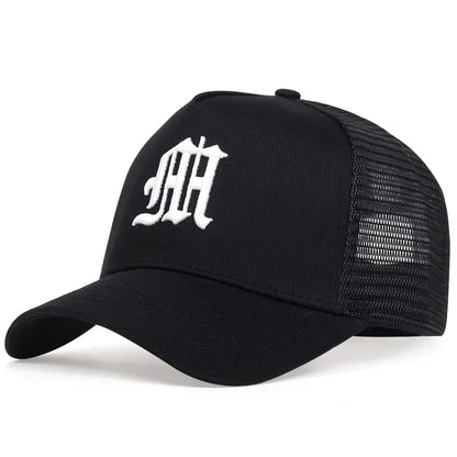 Unisex Personality M Letter Embroidery Baseball Net Caps Spring Summer