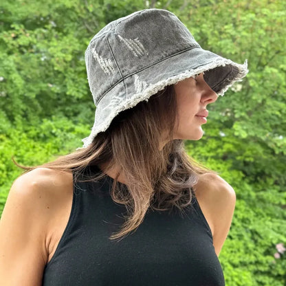 Women’s Vacation Style Wide Brim Bucket Hat