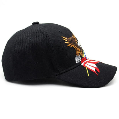 Unisex Baseball Cap 3D Bald Eagle USA Embroidery Cap Men And Women
