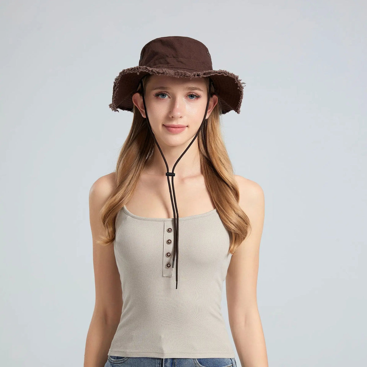 Custom Large Head Bucket Hat Outdoor Sun Hat