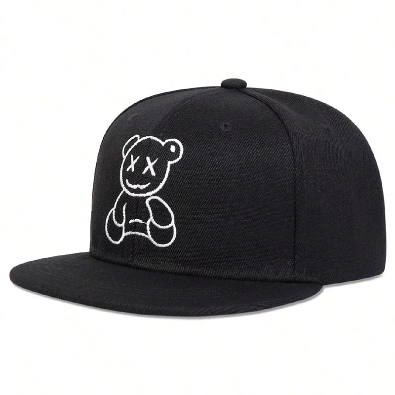 Unisex XX Little Bear Embroidery Hip-hop Hats Spring
