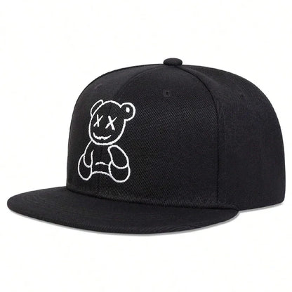 Unisex XX Little Bear Embroidery Hip-hop Hats Spring