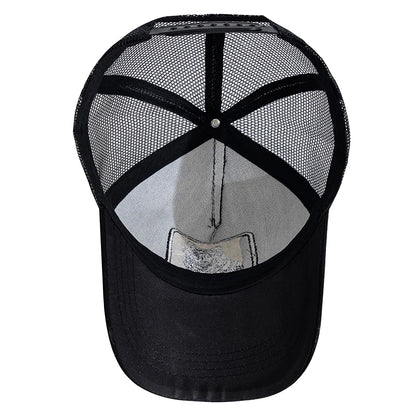 Unisex Baseball Cap Wolf Embroidery Patch Pattern Caps Men Women Summer