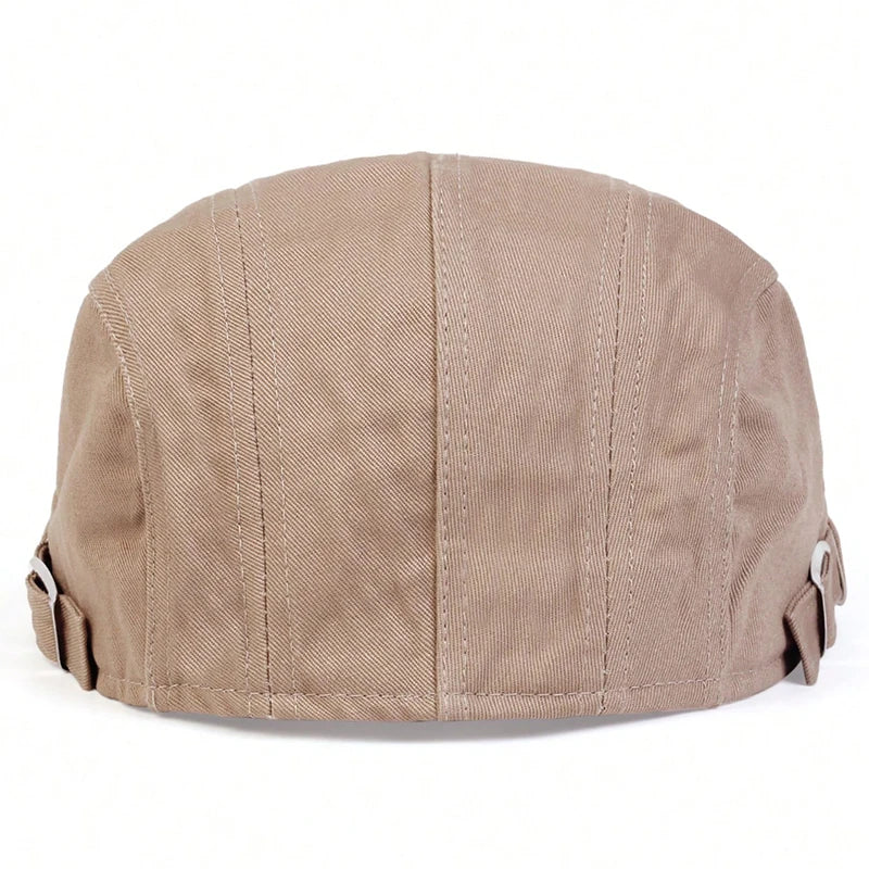 Men Light Board Solid Color Berets Newsboy Caps Hip Hop British Painters Hats Adjustable