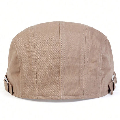 Men Light Board Solid Color Berets Newsboy Caps Hip Hop British Painters Hats Adjustable