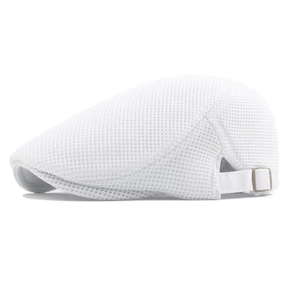 Men Mesh Newsboy Caps British Painters Hats Spring And Summer Ventilate Berets