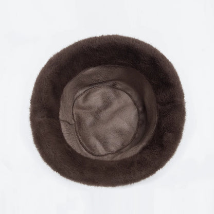 New Women Bucket Hat Faux Casual Fisherman Caps For Ladies