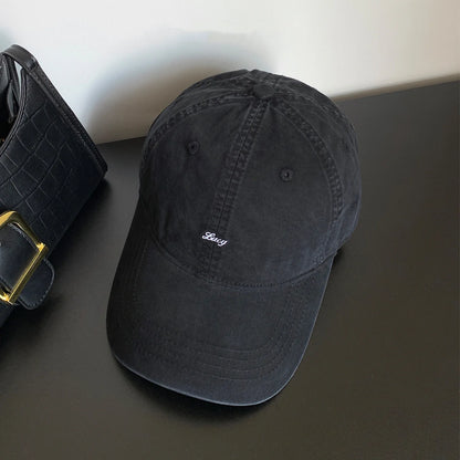 Retro Cotton Baseball Caps Spring Summer Letter Embroidery Sun Hats For Men & Women