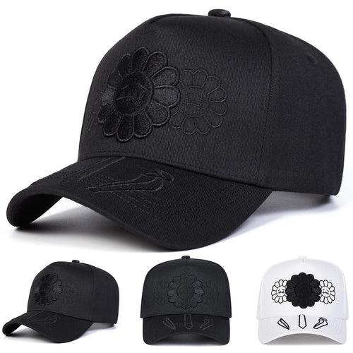 Unisex Sunflower Embroidery Baseball Caps Spring Autumn Outdoor Sports Cap