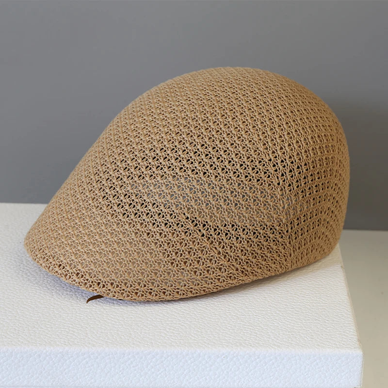 Hollowed Out Casual Duckbill Retro Artist Hat