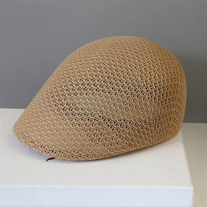 Hollowed Out Casual Duckbill Retro Artist Hat