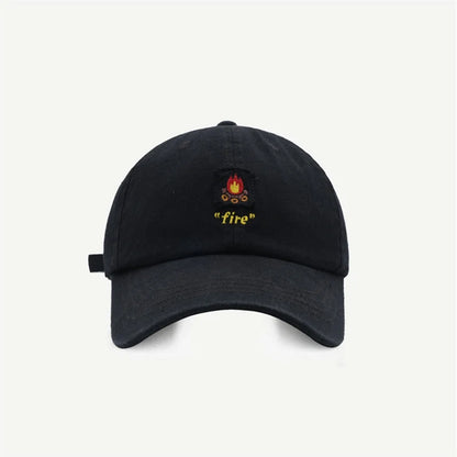 Women's Men's Cartoon Label Embroidery Baseball Cap Fashion Solid Color Dad Hat