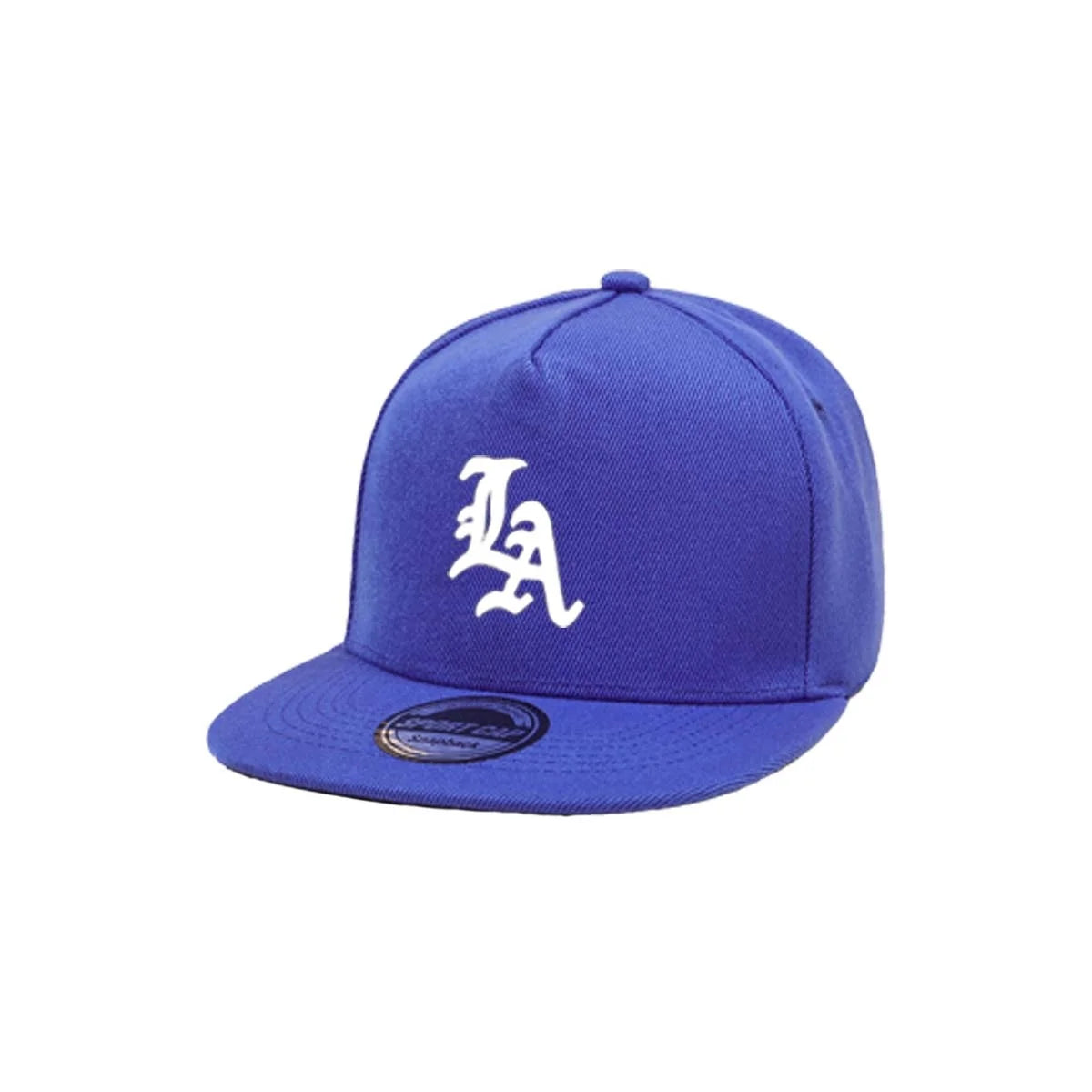 1PC "Edgy LA Emblend Flat Edged Snapback cap, Stylish Streetwear Aesthetic
