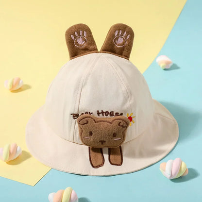 2026 Cartoon Animal Ears Baby Bucket Hat