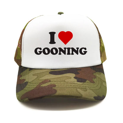 Funny I Love Gooning Baseball Caps Cool Summer Men Mesh