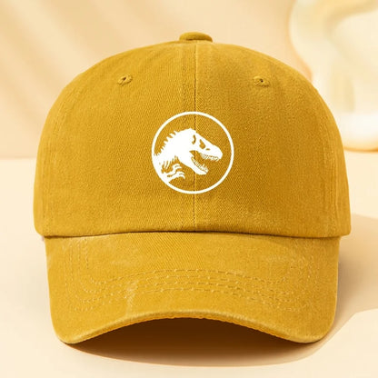 Dinosaur Print Retro Baseball Cap, Sports and Leisure Hat Suitable for Outdoor Sports