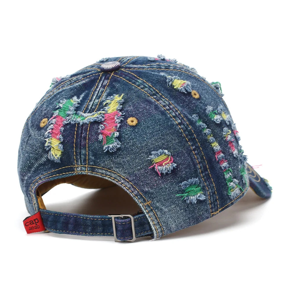 Cowboy Frayed Colored Cotton Thread Beggar Hat