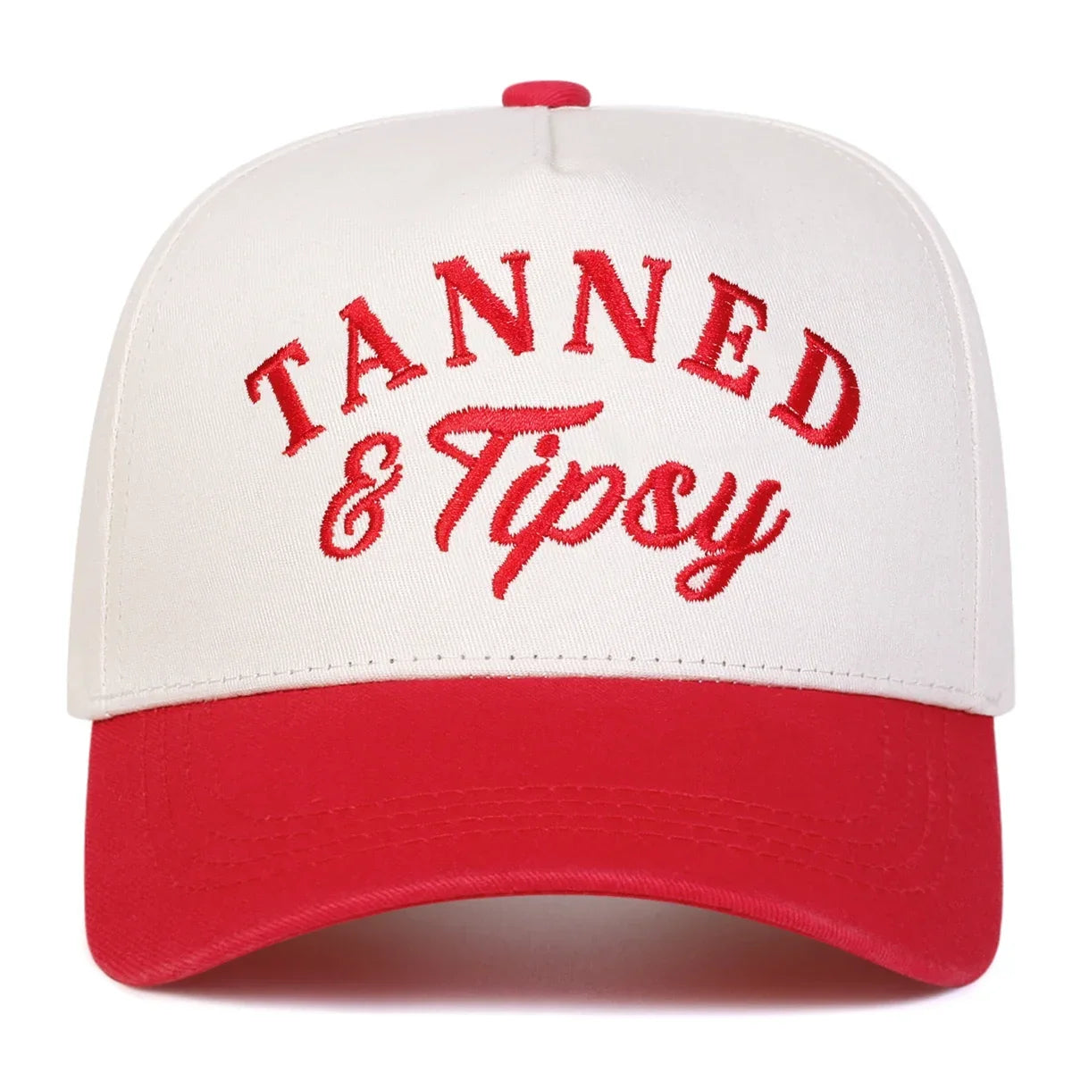 Unisex Tanned Tipsy Letter Embroidery Baseball Caps Spring Autumn