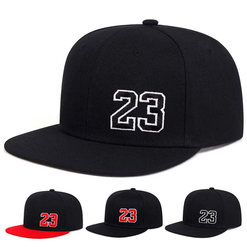 Unisex Number 23 Embroidery Hip Hop Hat