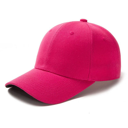 Adjustable Polyester Baseball Cap Unisex Solid Color Dad Hat