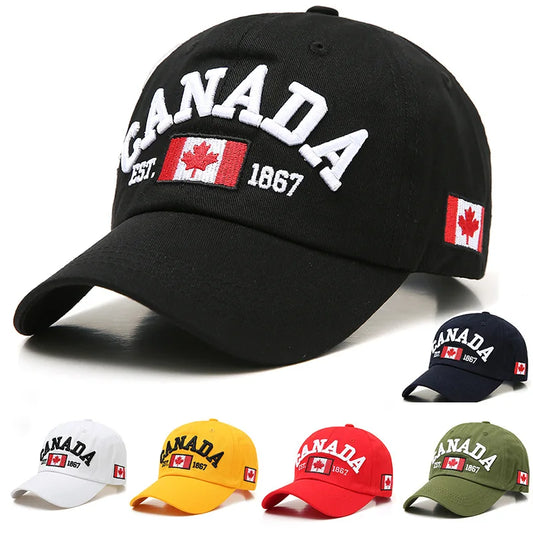 New Summer Men's Baseball Cap Hip Hop Embroidery Letter Canada Cap