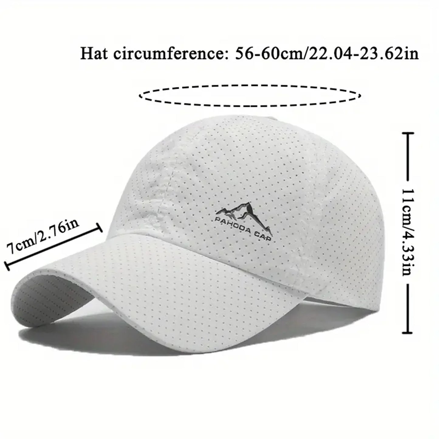 2PCS Unisex Baseball Caps Summer Quick Drying Breathable Hat Outdoor Sports