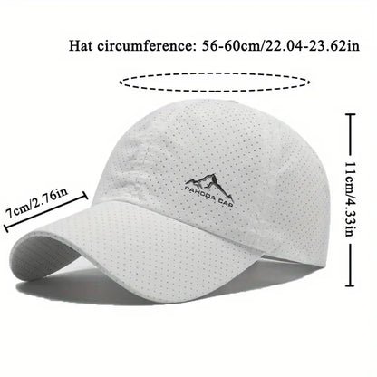 2PCS Unisex Baseball Caps Summer Quick Drying Breathable Hat Outdoor Sports
