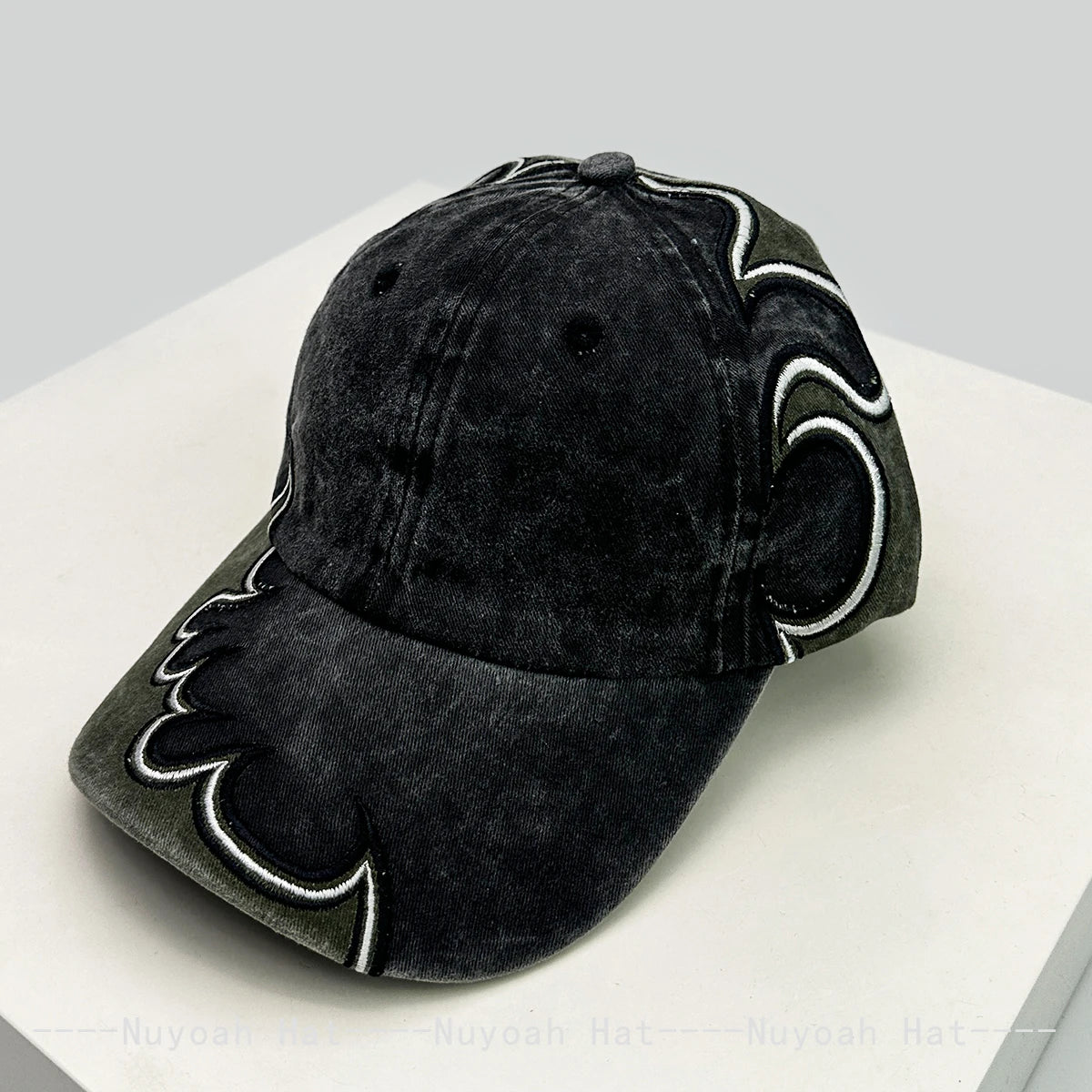New Men Women American Street Embroidered Flame Baseball Hats
