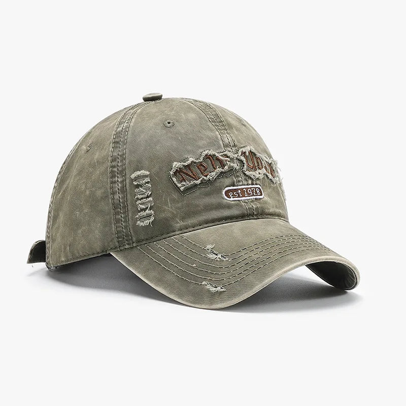 New Fashion Korean Baseball Cap Embroidery Travel Sun Hat