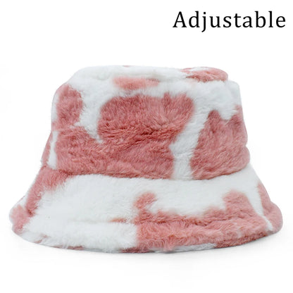 Fashion New Women Bucket Hat Retro Spring Autumn Leopard