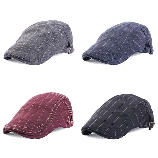 Spring/Summer Breathable Lightweight Double Button Adjustable Beret