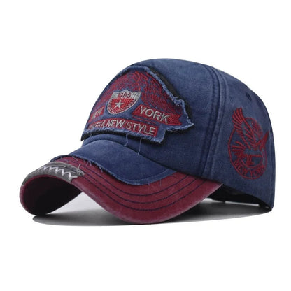 Summer Baseball Cap Men's Fashion Embroidered Pentagram Letter Caps Men