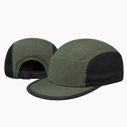 Ultralight 5 Panel Mesh Cap Dry Quick Breathable Running Cap