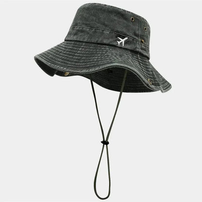 Spring And Summer Cotton Cartoon Embroidery Bucket Hat