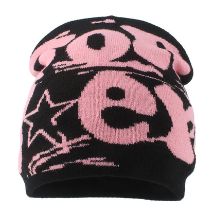 New Winter Beanie Hat Women Men Fashion Hip-Hop Cap Letter Paragraph Knitted Beanies