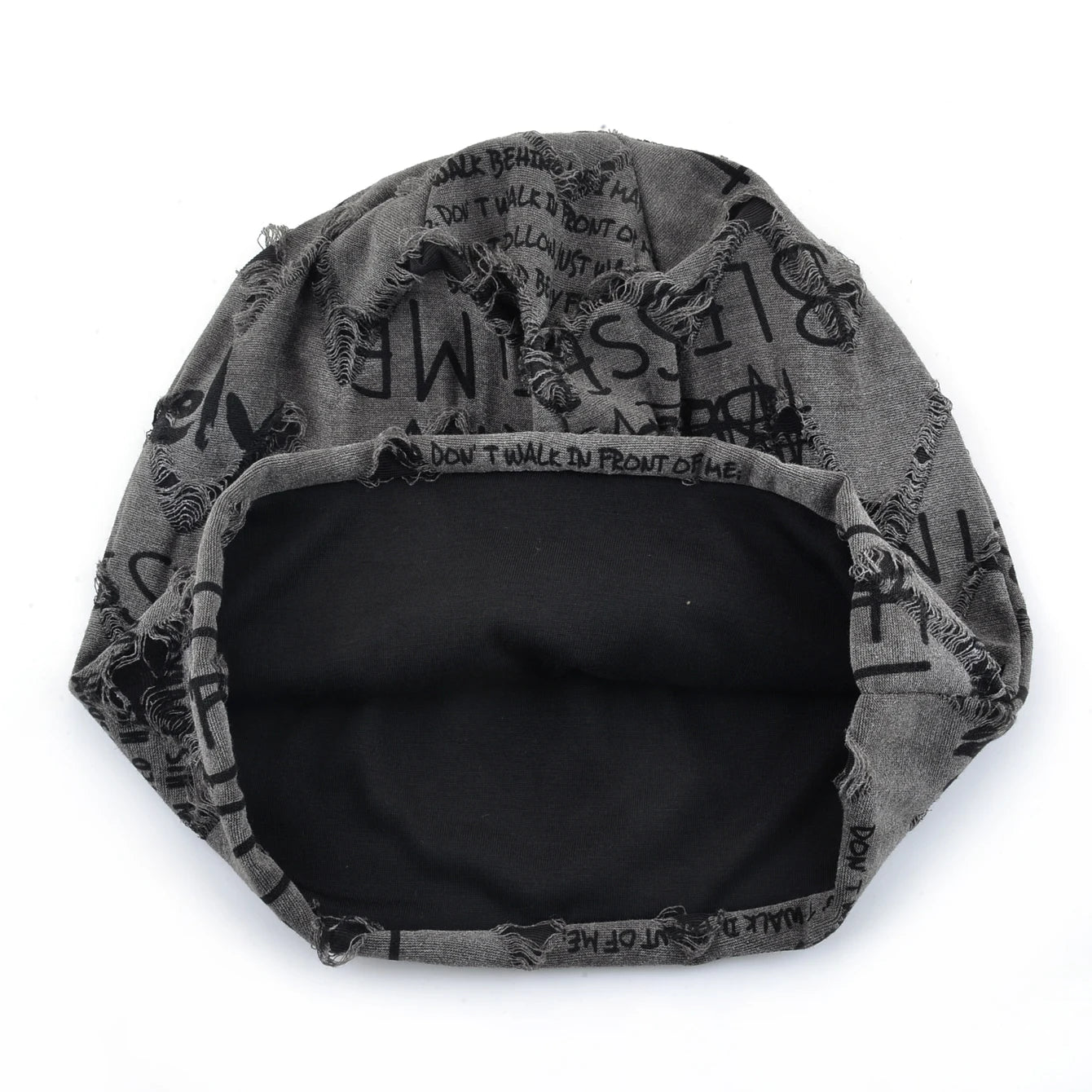 Letter Print Beanie Hats For Women Men Vintage