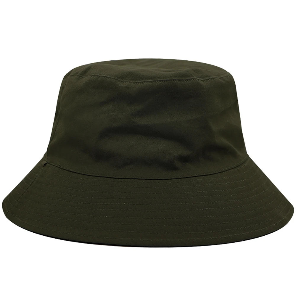 Oversize Reversible Bucket Hat Big Head Men Large Boonie Hats Male Fishing Sun Cap Women