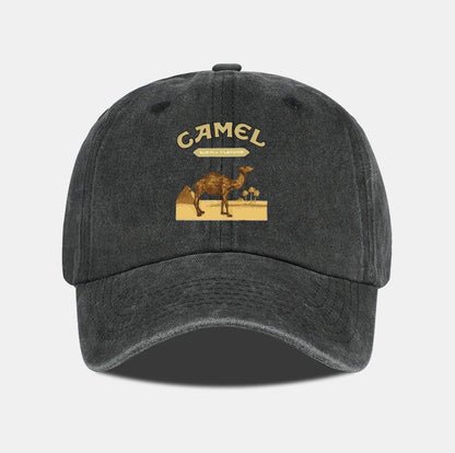 Camel Print Baseball Cap Classic Minimalist Retro Style Breathable Soft Fabric Perfect Daily Wear Adjustable